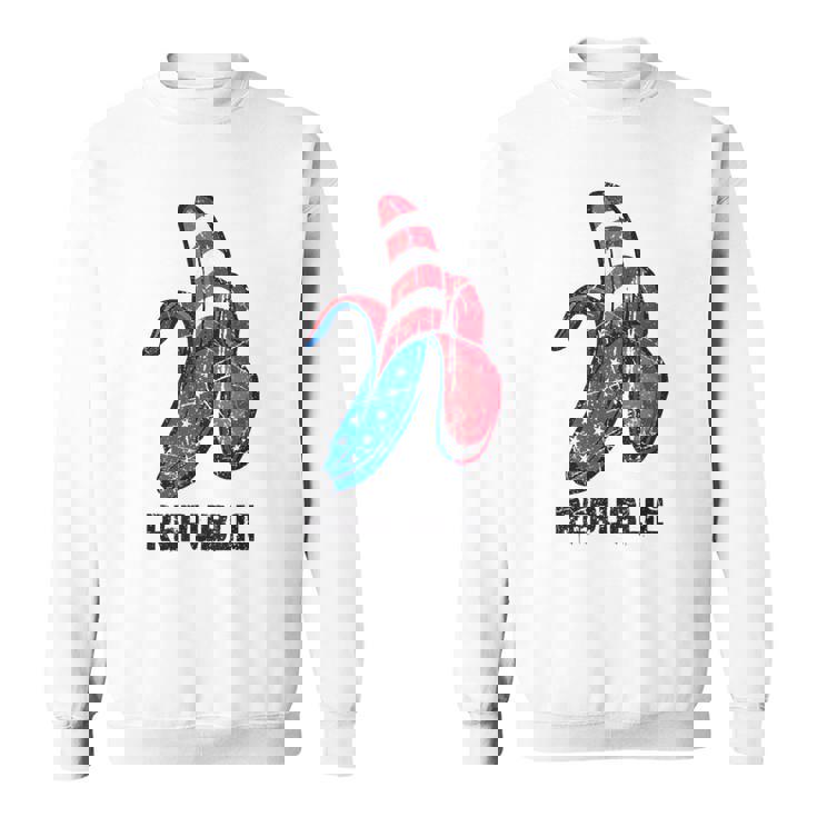 バナナ アメリカ国旗 パトリオット アメリカ パーティー ファニー フルーツ リパブリック スウェットシャツ