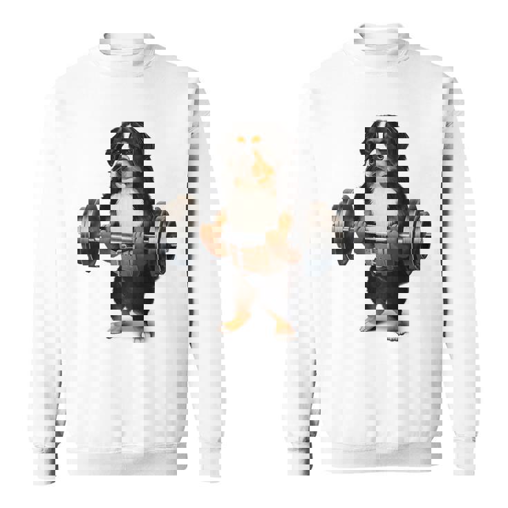 バーニーズマウンテンドッグ ウェイトリフティング フィットネスジム スウェットシャツ