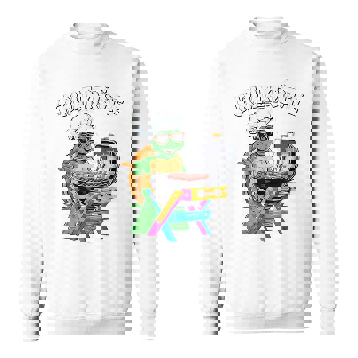 バーベキュー ヒキガエル 面白い 亀 バーベキュー ジャンパー 面白い スウェットシャツ