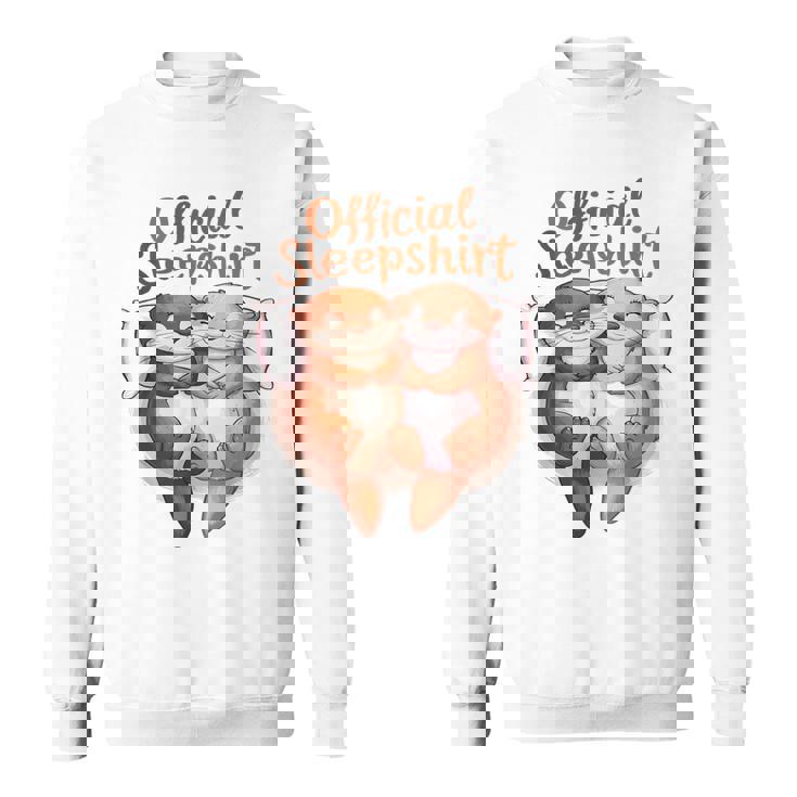 パジャマ バレンタイン カワウソ ラブ スウェットシャツ