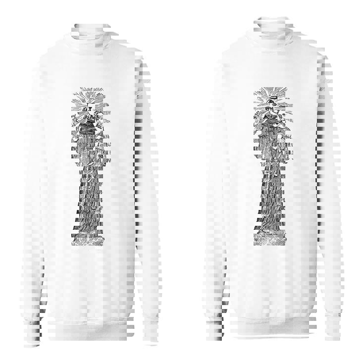 パドヴァの聖アンソニー 赤ちゃん イエス ヴィンテージ カトリック 守護聖人 スウェットシャツ