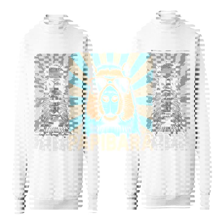 パピバラ おもしろカピバラ 最高のお父さん 父の日 カピバラ 長袖tシャツ スウェットシャツ