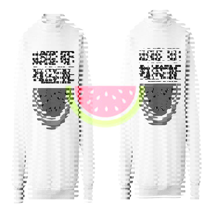 パレスチナの正義 スイカ 国旗 パレスチナ人 スウェットシャツ