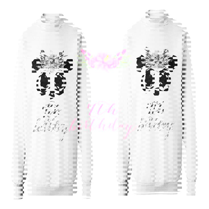 パンダガール 7歳の誕生日 I 7歳 パンダコスチューム ギフト スウェットシャツ