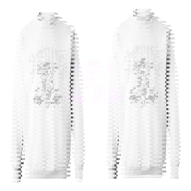 ヒップホップ アーバン ヴィンテージ エッジの効いた Y2k Hip Hop バックプリント ストリートウェア スカル スウェットシャツ