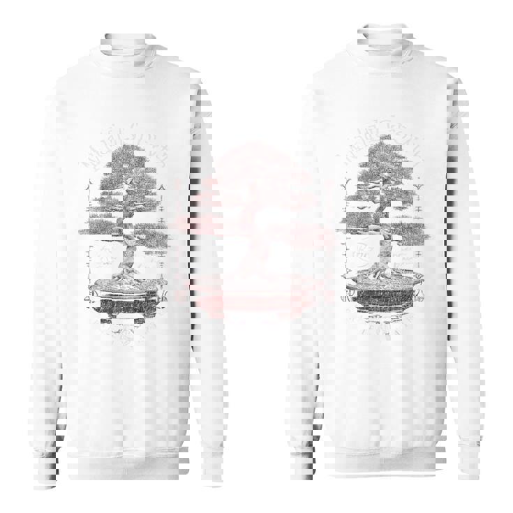 ヒップホップ アーバン ヴィンテージ エッジの効いた Y2k バックプリント ストリートウェア 盆栽 スウェットシャツ