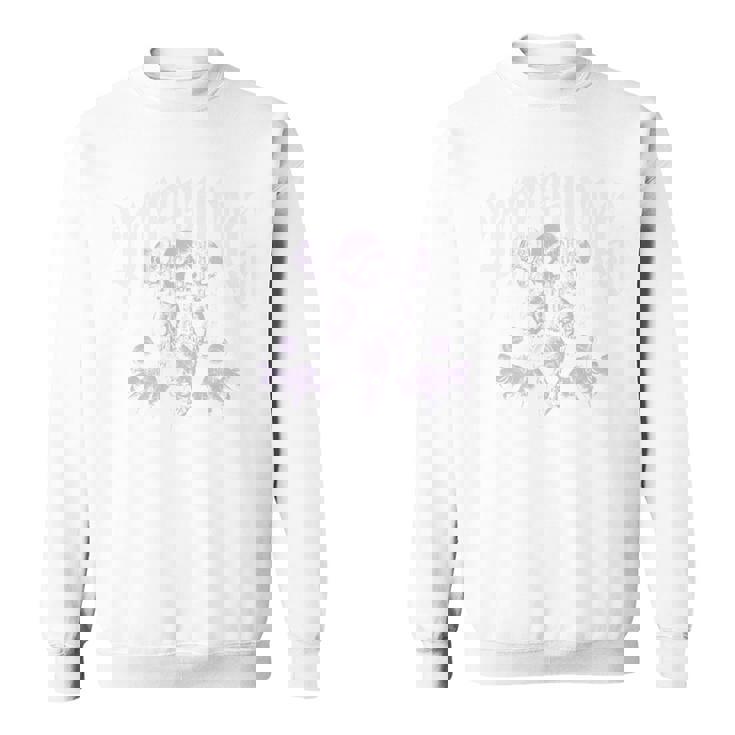 ヒップホップ アーバン ヴィンテージ エッジの効いた Y2k Hip Hop バックプリント ストリートウェア スカル 長袖tシャツ スウェットシャツ