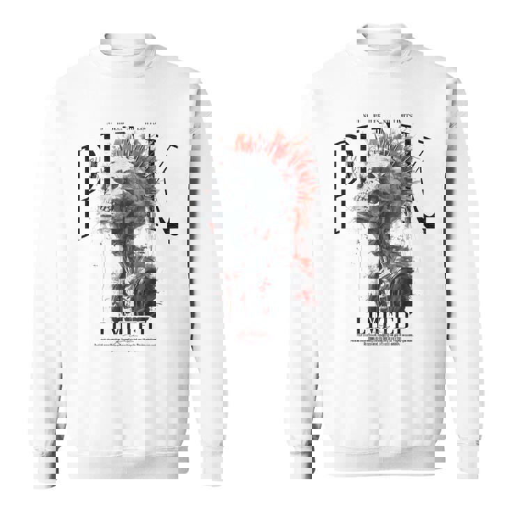 ヒップホップ ヴィンテージ エッジの効いた Y2k バックプリント ストリートウェア パンク スカル スウェットシャツ