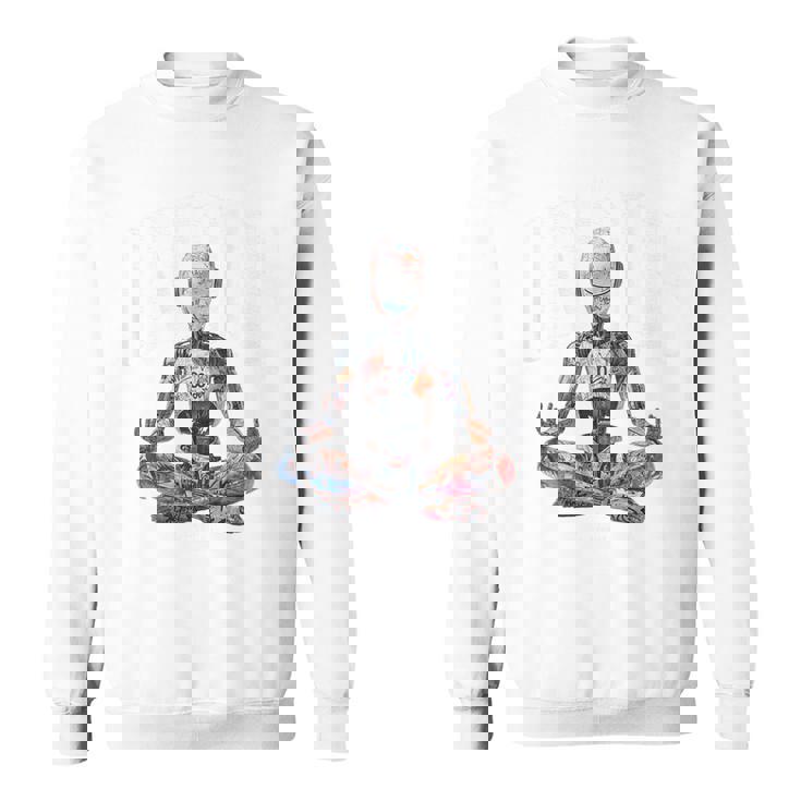 ヒップホップ ヴィンテージ エッジー アーバン Y2k Hip Hopバックプリント ストリートウェア ロボット スウェットシャツ