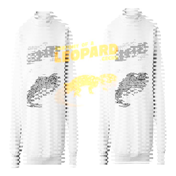 ヒョウ爬虫類ヤモリの解剖学 スウェットシャツ