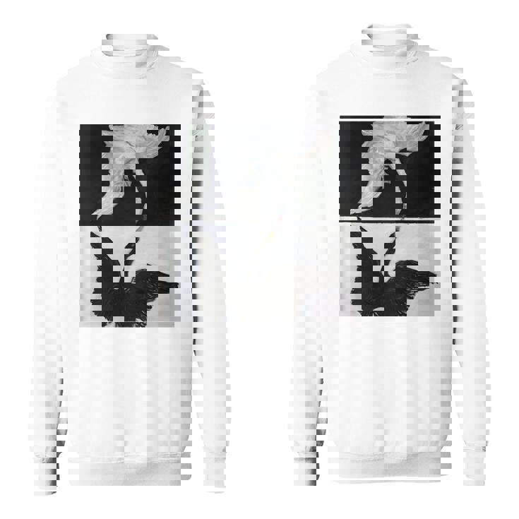 ヒルマ・アフ・クリント作 白鳥 第1号 長袖tシャツ スウェットシャツ