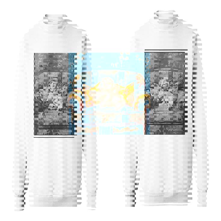 ビション・フリーゼ 音楽愛好家 絵画 犬 スウェットシャツ