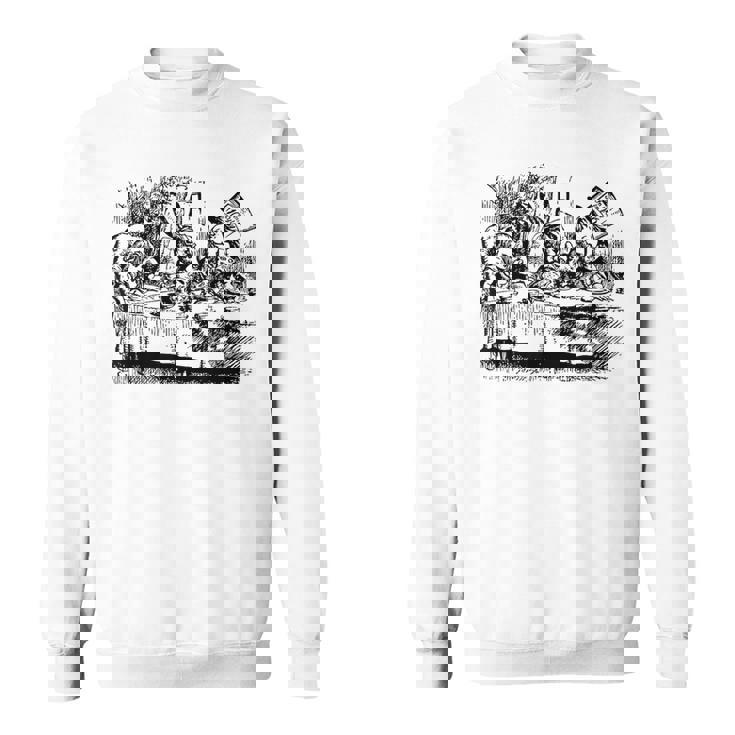ビッグテキサス 不思議の国のアリス マッドハッターズ ティーパーティーtシャツ スウェットシャツ