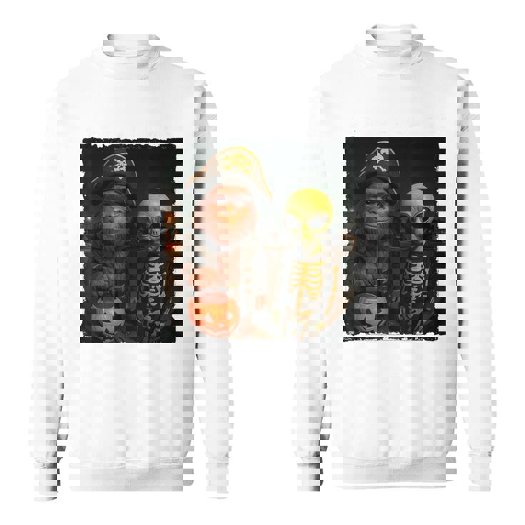 ビッグフットエイリアン 面白い ハロウィン トリック ドア カメラビュー スウェットシャツ