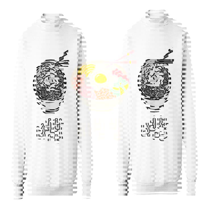 ビビンバボウル 韓国料理 ハングルキャラクター ハングル スウェットシャツ