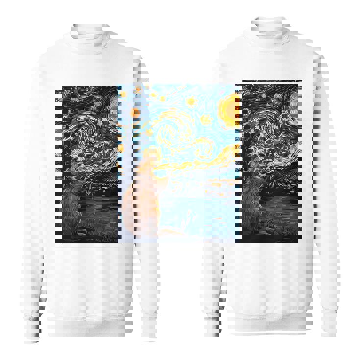 ビーバースターリーナイトヴァンゴッホ 長袖tシャツ スウェットシャツ