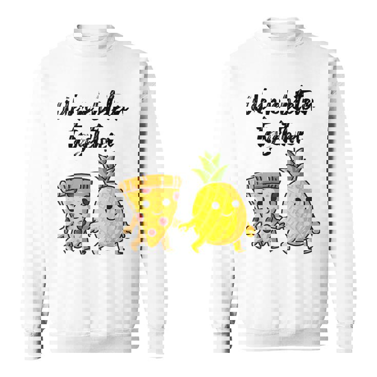 ピザハワイパイナップルピザイートピザ＆パイナップル スウェットシャツ