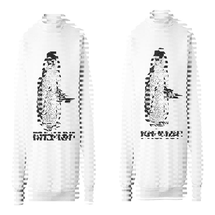 ファイト・オア・フライト・ファニー・ペンギン・パンク スウェットシャツ