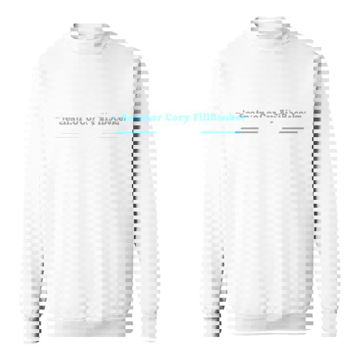 フロアコーリーブッカーを保持しながら質問に屈する 長袖tシャツ スウェットシャツ