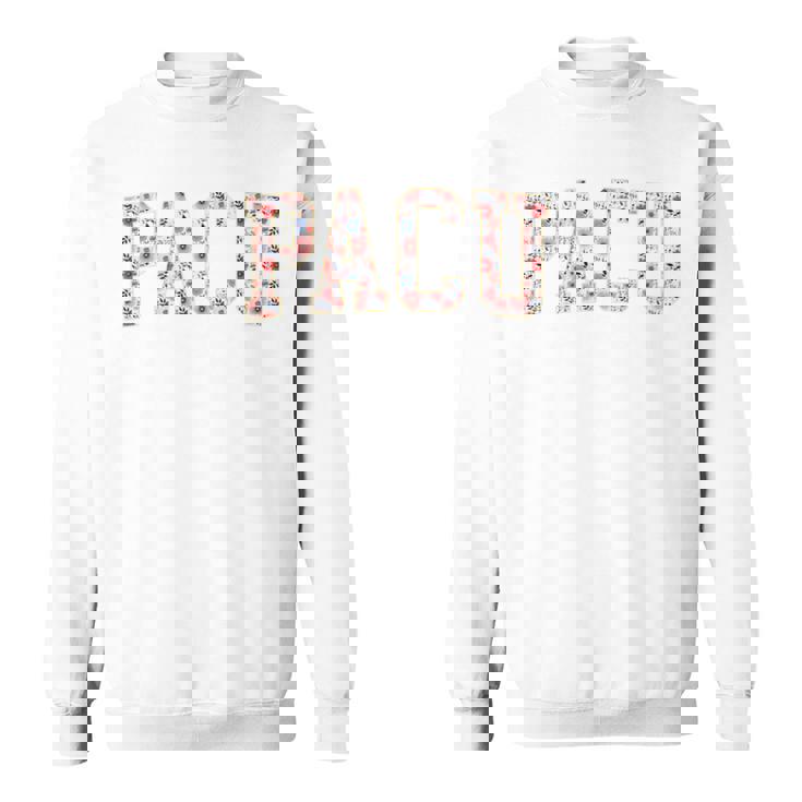 フローラルpacu看護師が周術期看護師で目覚める 長袖tシャツ スウェットシャツ