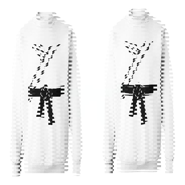 ブラックベルトコスチューム 空手着 柔道 テコンドー カンフー 武道 スウェットシャツ