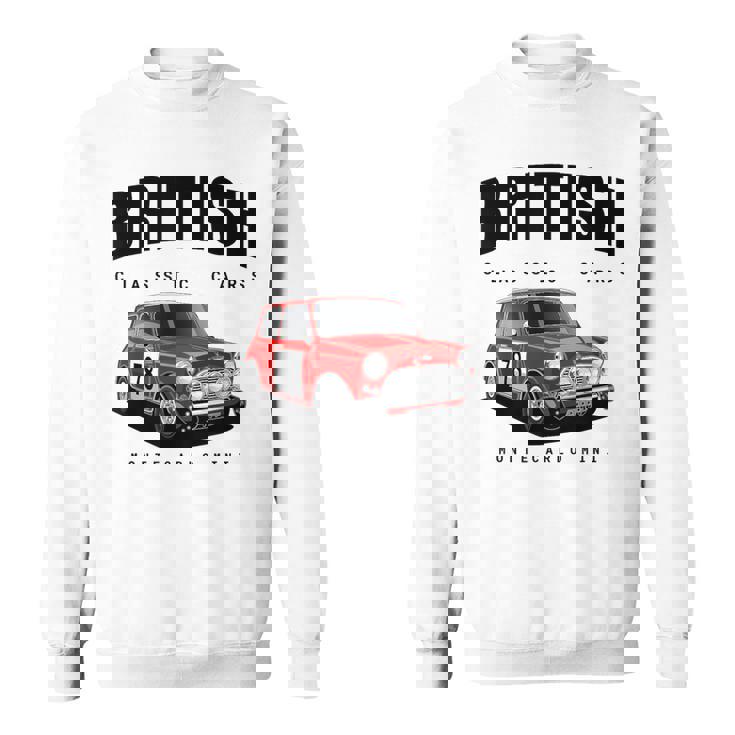 ブリティッシュクラシックスポーツカーズ 有名なラリーミニ スウェットシャツ