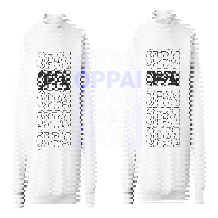 ブルーオッパイの言葉 面白いアニメ漫画 スウェットシャツ