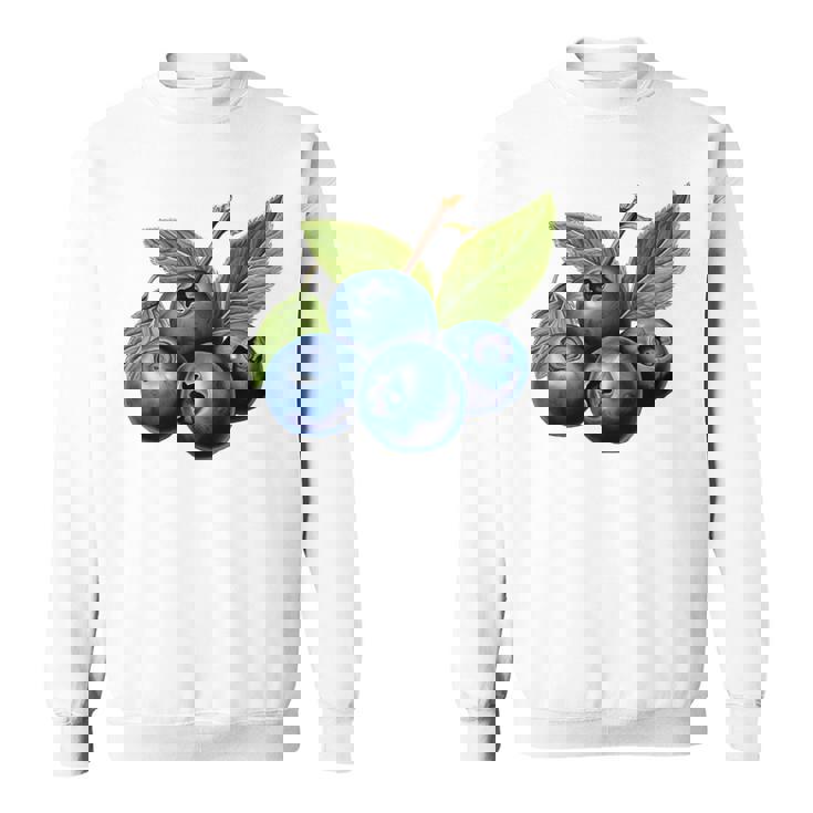 ブルーベリー愛好家のためのブルーベリーデザイン スウェットシャツ