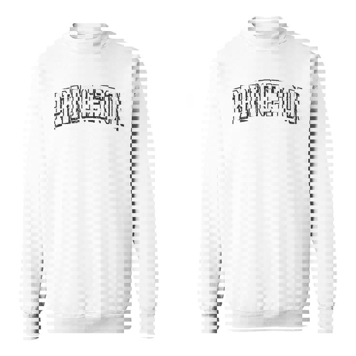 プリンストン テキサス ビンテージ アスレチック スポーツ B&W プリント スウェットシャツ