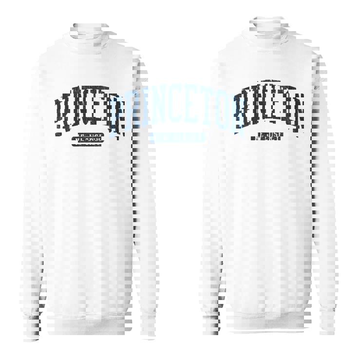 プリンストン ニュージャージー Nj カレッジ大学スタイル ブルー 長袖tシャツ スウェットシャツ