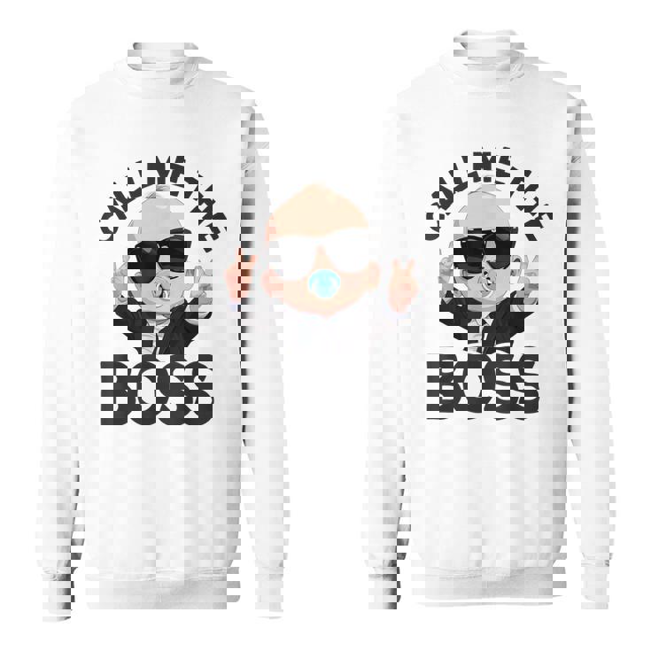 ベイビー・ボス「コール・ミー・ボス」ライク・ア・ボス・キッズ スウェットシャツ