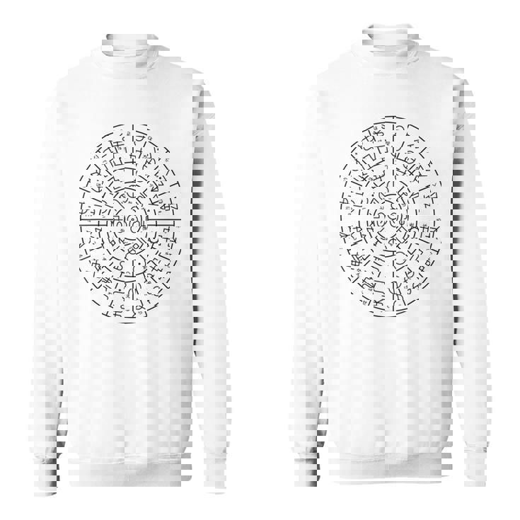 ホツマ文字によるフトマニ図 スウェットシャツ