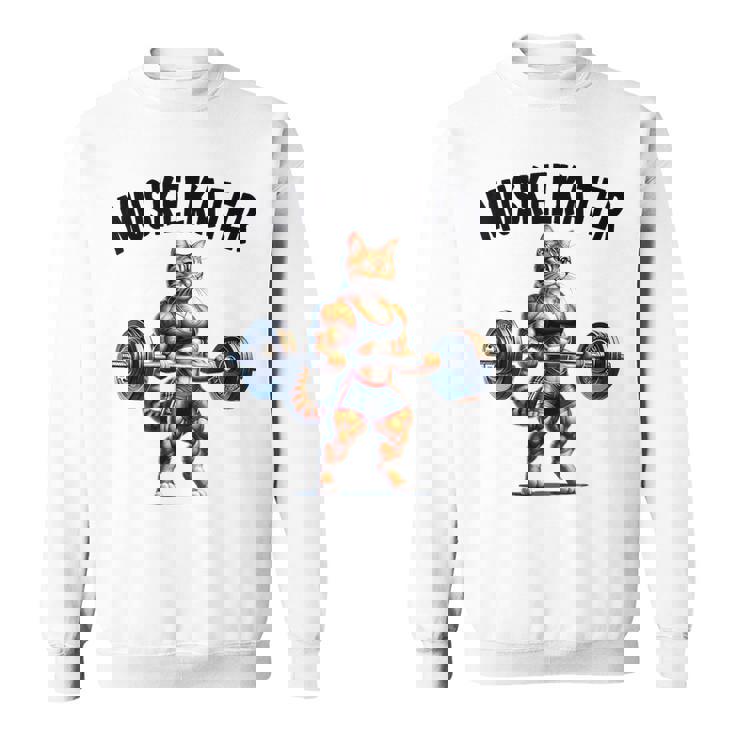 ボディービルダーのためのベアバーベルデザイン ボディービル スウェットシャツ