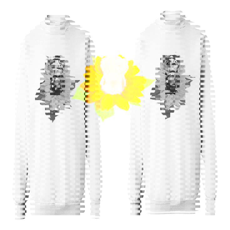 ポケットの中の犬 花 サルーキ スウェットシャツ