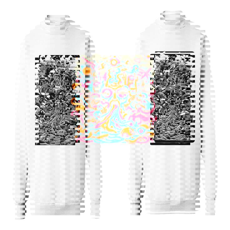 ポップシュールレアリズムローブロウアート 長袖tシャツ スウェットシャツ