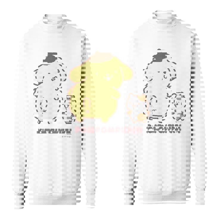 ポムポムプリン ふりむき ライトカラー スウェットシャツ