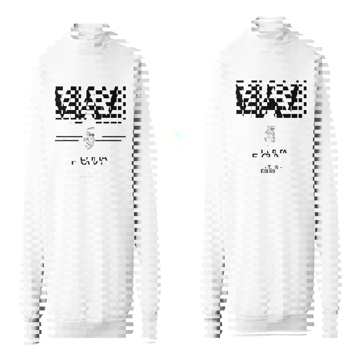 マイアミ フロリダ マイアミ旅行 ヴィンテージ マイアミ フロリダ ギフト スウェットシャツ