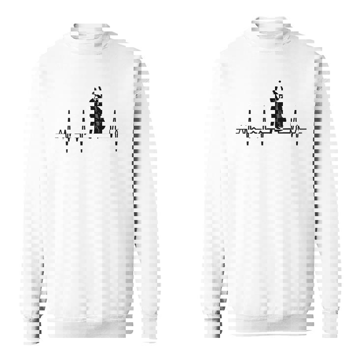 マイ・ハート・ビーツ・フォー・コントラバス・ハートビート スウェットシャツ