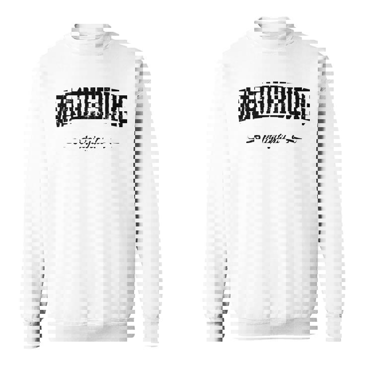 マクデブルク、東ドイツ、東ドイツ、カレッジデザイン 長袖tシャツ スウェットシャツ