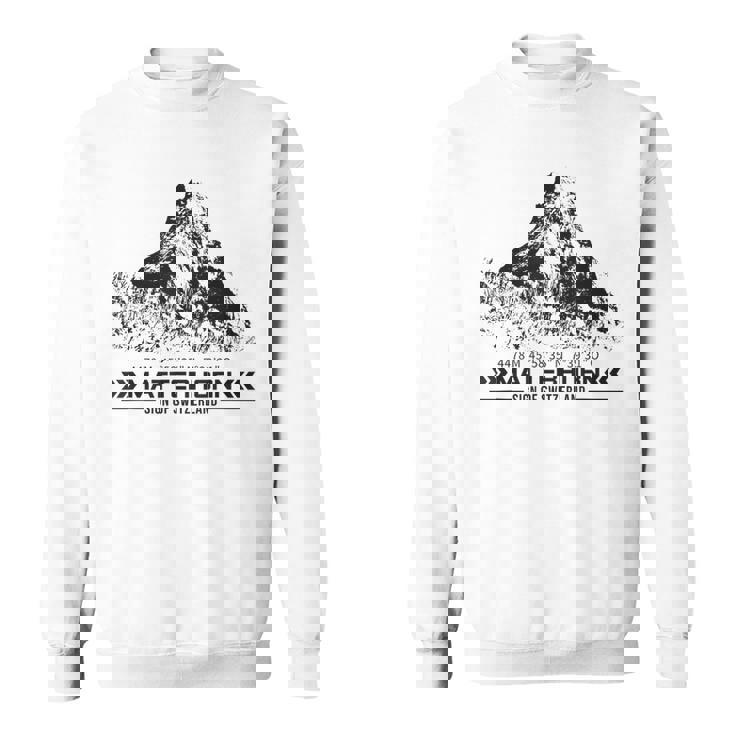 マッターホルン スイス アルプス ツェルマット ハイキング 山 アドベンチャー スウェットシャツ