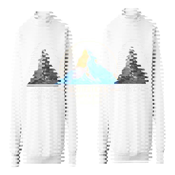 マッターホルン山 ツェルマット ハイキング スイス ギフト 長袖tシャツ スウェットシャツ