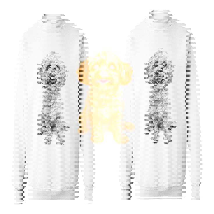 マルチプー犬モチーフペットイラストマルチプー スウェットシャツ