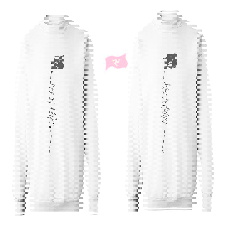 マン島の旗 マン島 マン島 愛国的な旗 スウェットシャツ