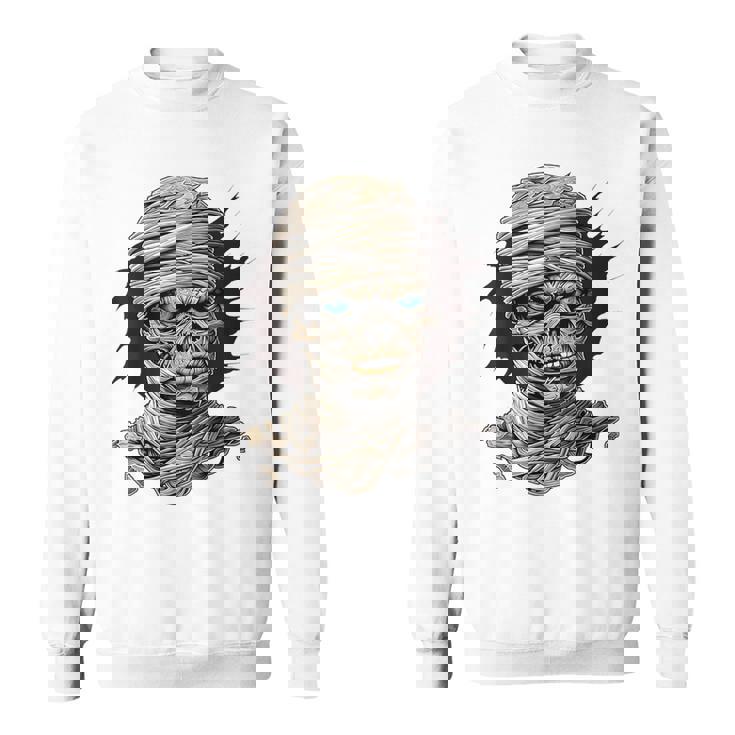 ミイラ コスチューム ハロウィン 不気味なアート ミイラ スウェットシャツ