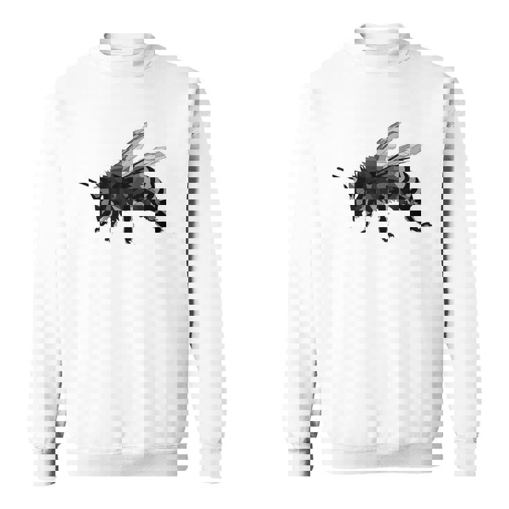 ミツバチ ステンシル セイブ 蜂 ハニー昆虫 スウェットシャツ