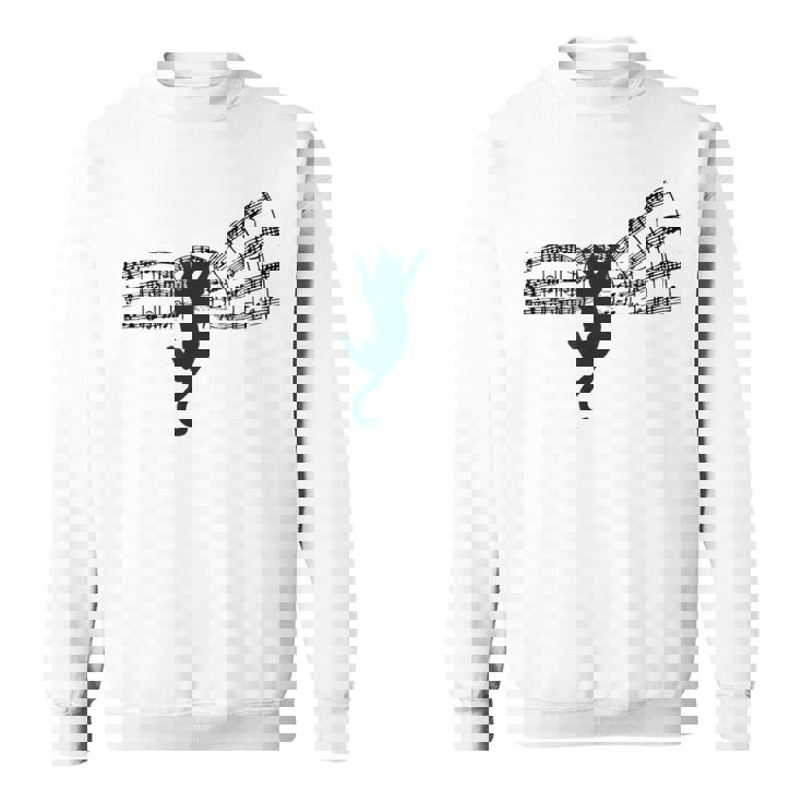 ミュージカル 楽譜上の猫 楽譜 スウェットシャツ