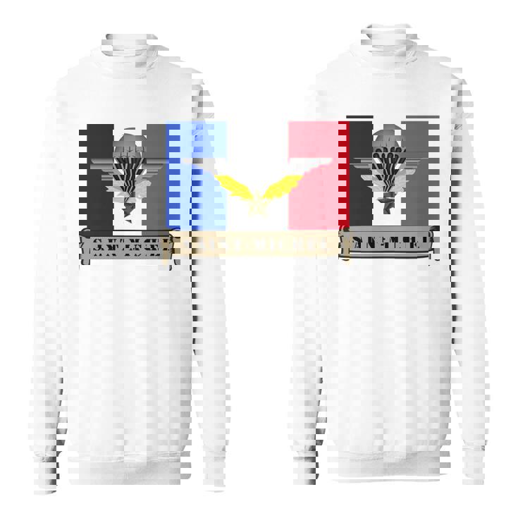 ミリタリー サンミッシェル 守護空挺部隊 フランス軍 長袖tシャツ スウェットシャツ