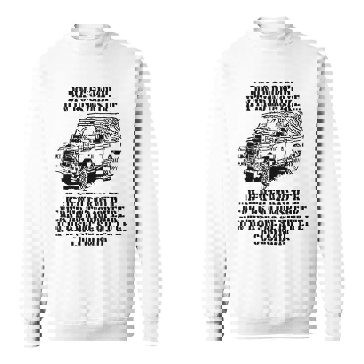 ミリタリーユーモア ランドローバーのファン スウェットシャツ