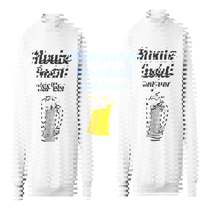 ミルウォーキービールと野球リリーフピッチャー スウェットシャツ