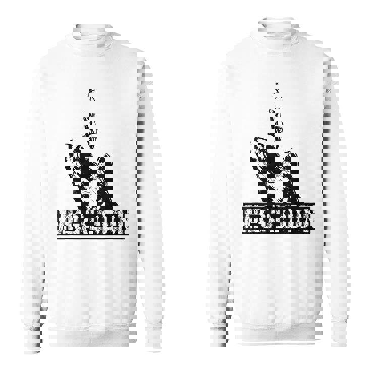 メガロドン ホオジロザメ ジャイアントシャーク サメの恋人 ダイバー スウェットシャツ